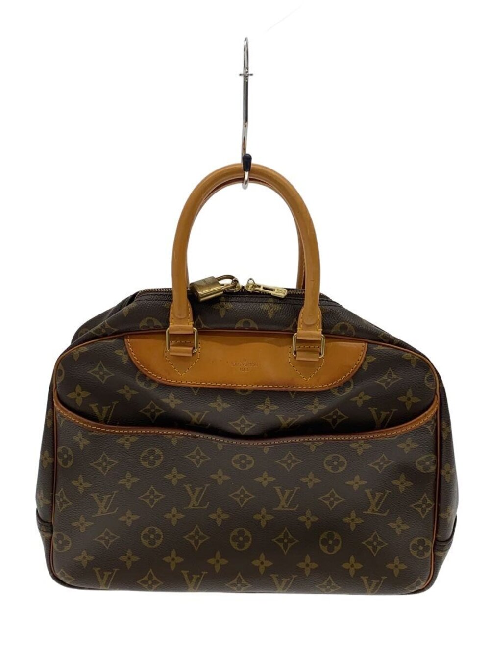 LOUIS VUITTON Bowling Vanity Deauville Monogram Canvas Brown